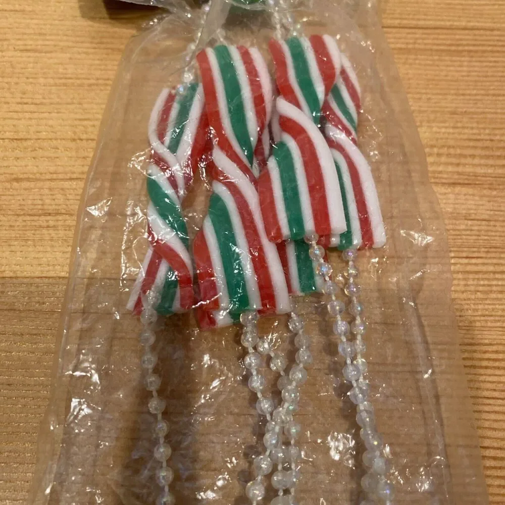 Regent Products 6‎ Foot Candy Cane Garland NEW Plastic Christmas Decor